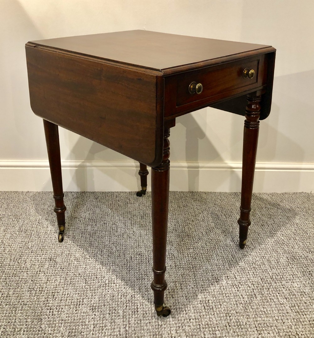 Antique Victorian Mahogany Drop Flap Side Table