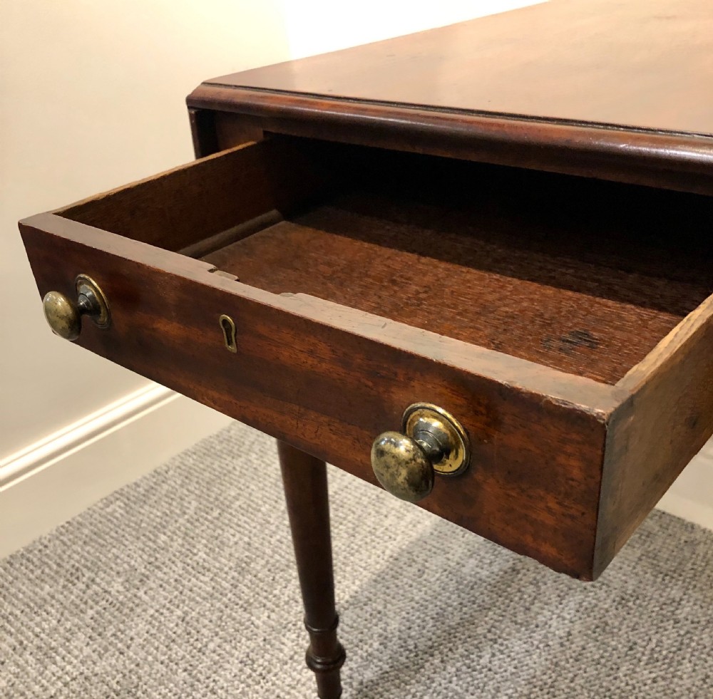 Antique Victorian Mahogany Drop Flap Side Table View XIV