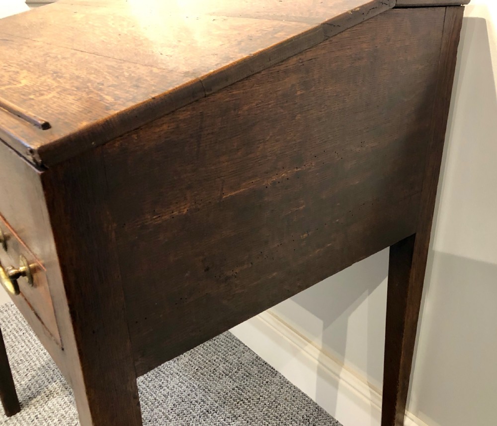 Antique Georgian 18th Century Oak Clerks Desk View XI