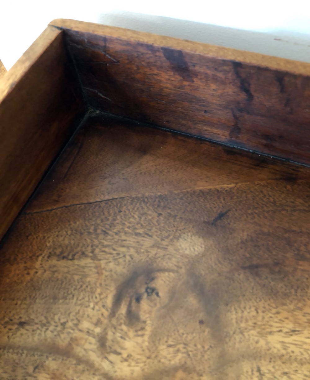 Antique Georgian Mahogany Two Drawer Side Table View XIII
