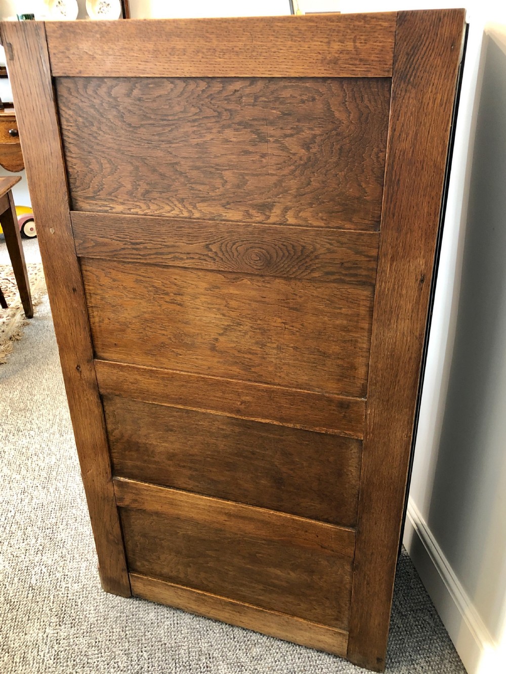 Antique Oak Four Drawer Filing Cabinet View XI