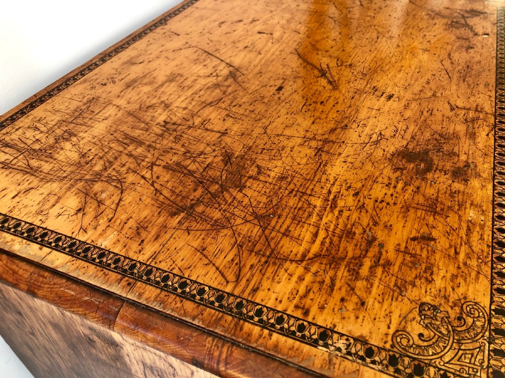 Large Victorian Pine Chest of Drawers with Original Painted Decoration View XVIII
