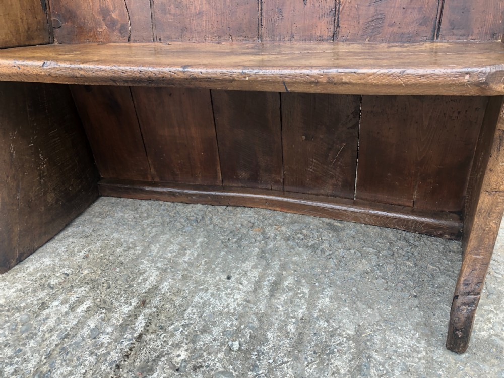 Antique Oak and Pine High Back Westcountry Tavern Settle  View IX