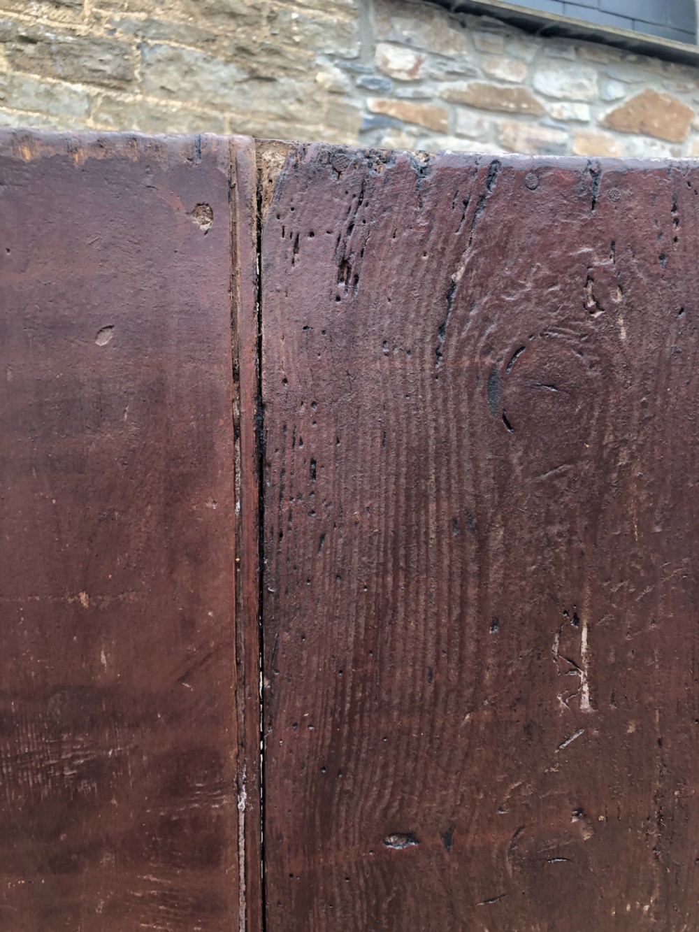 Antique Oak and Pine High Back Westcountry Tavern Settle  View XIX