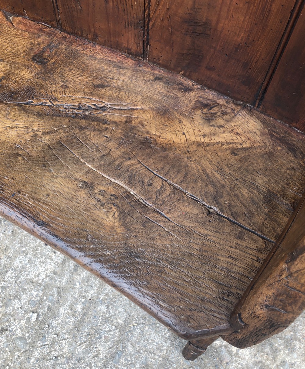 Antique Oak and Pine High Back Westcountry Tavern Settle  View XXIV