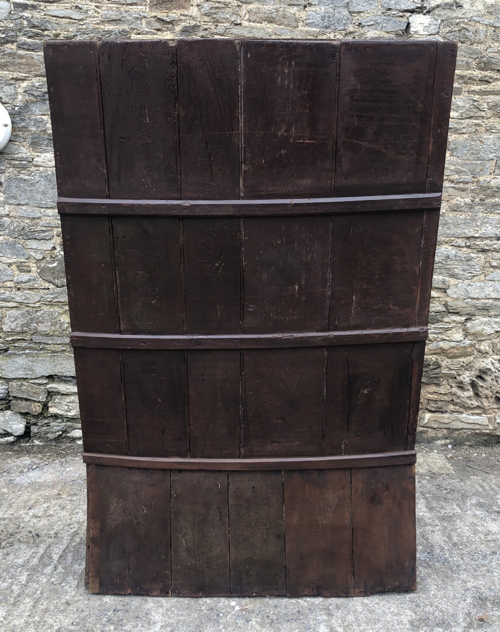 Antique Oak and Pine High Back Westcountry Tavern Settle  View XXV