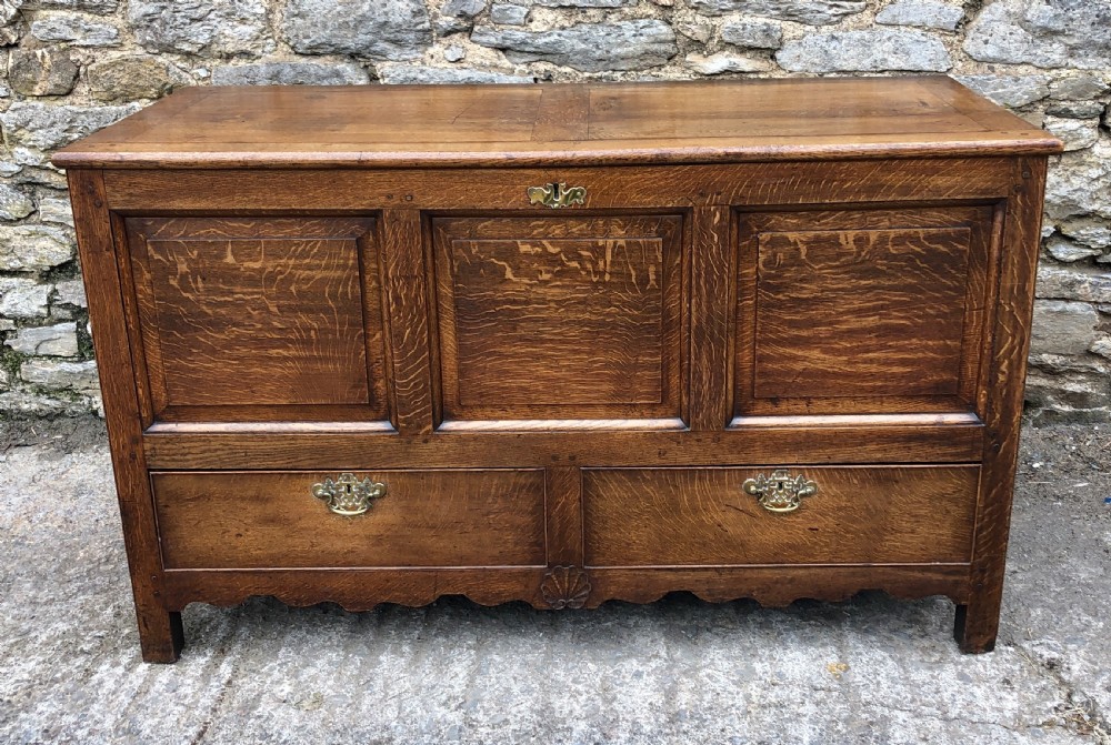 Antique Oak Mule Chest