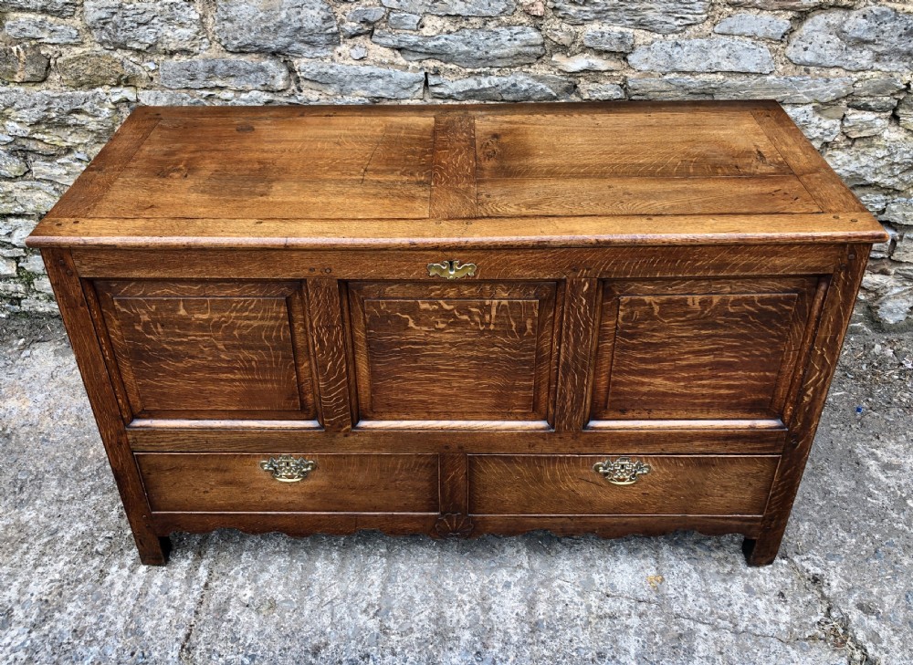 Antique Oak Mule Chest View III