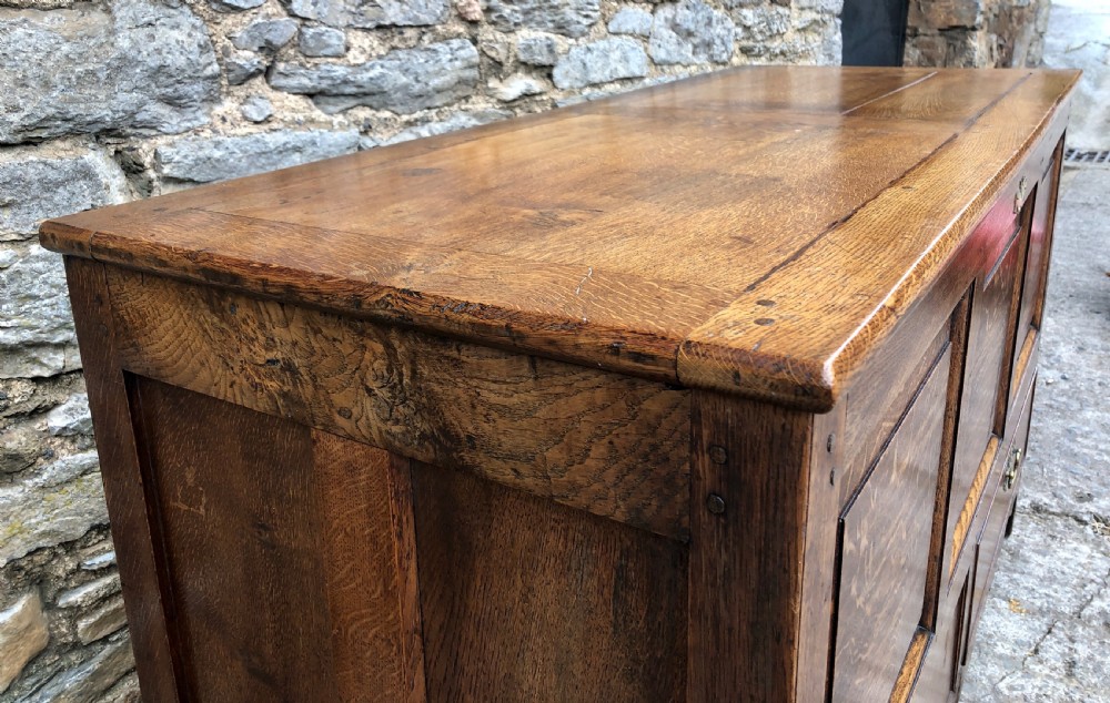 Antique Oak Mule Chest View IX