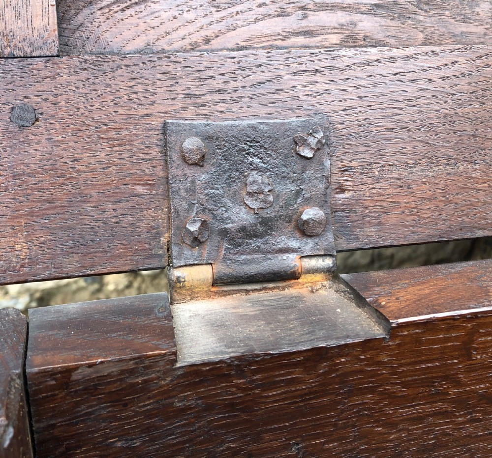 Antique Oak Mule Chest View XV