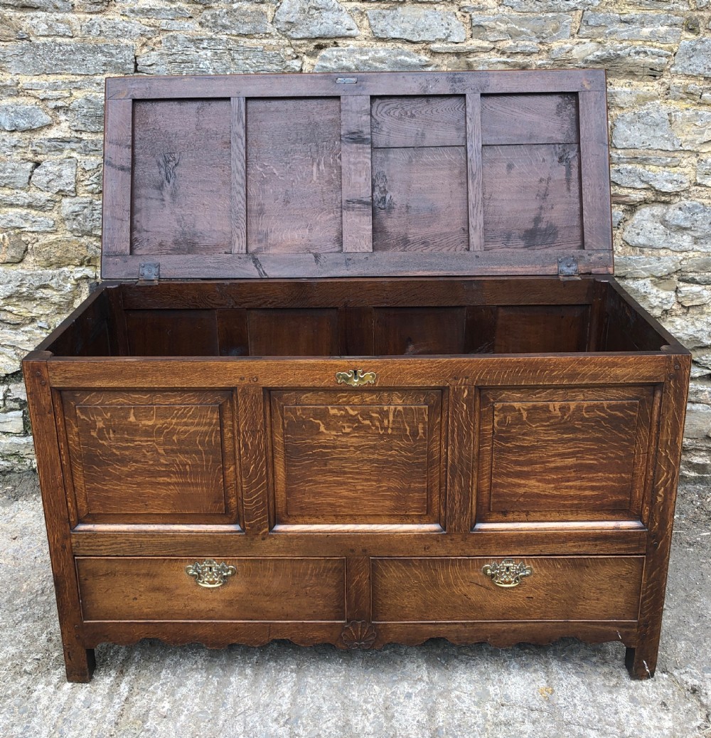 Antique Oak Mule Chest View XVI