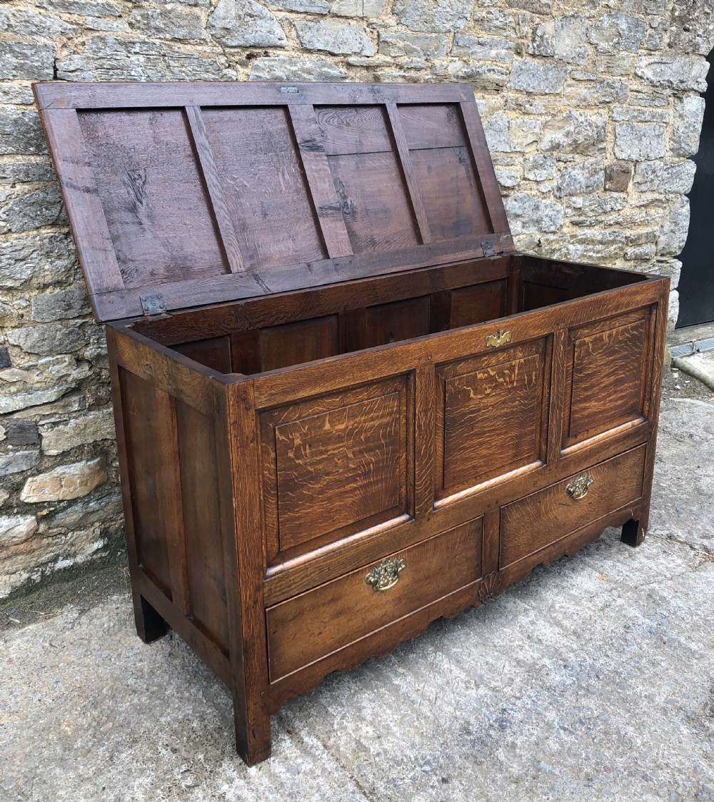 Antique Oak Mule Chest View XVII