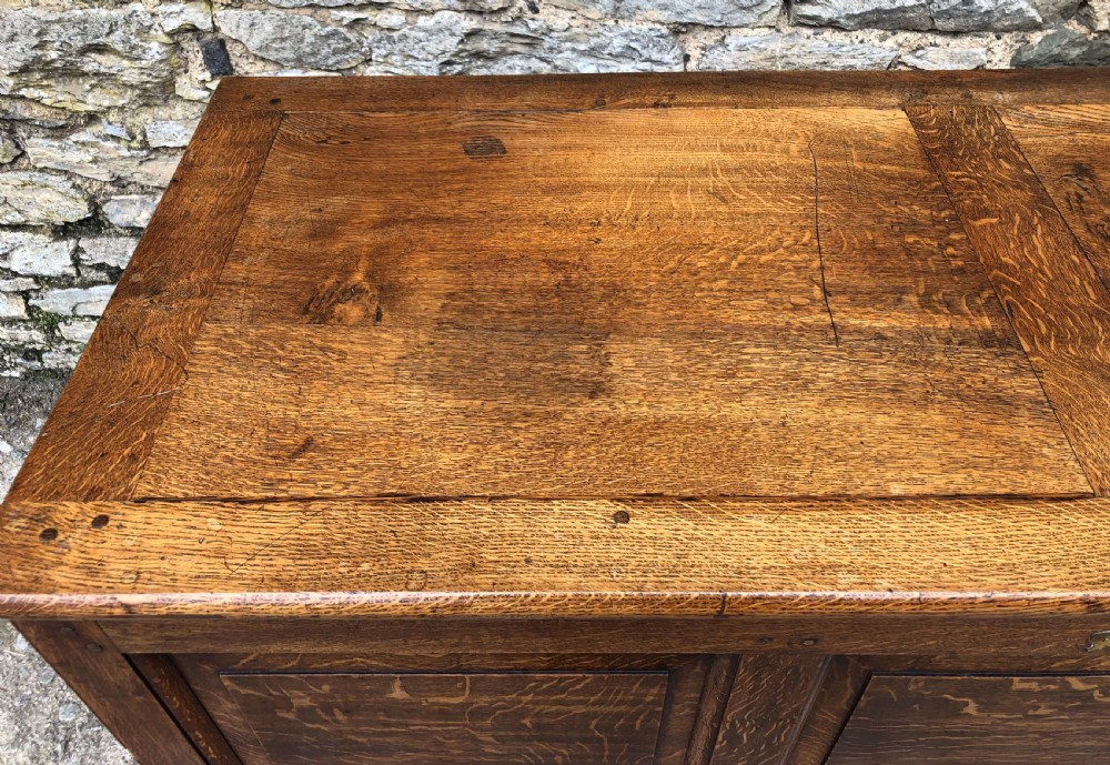 Antique Oak Mule Chest View XXII