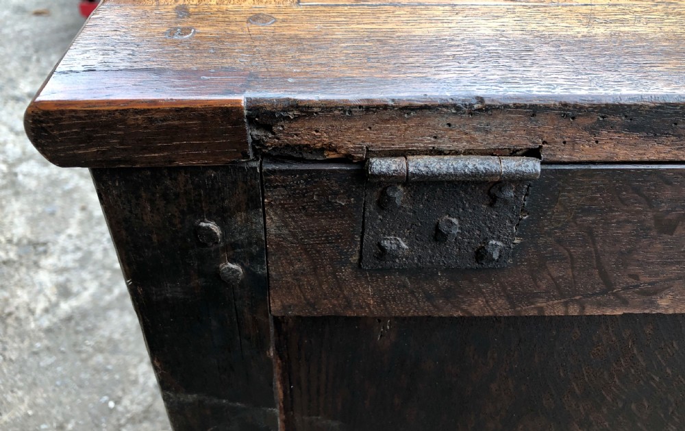 Antique Oak Mule Chest View XXX