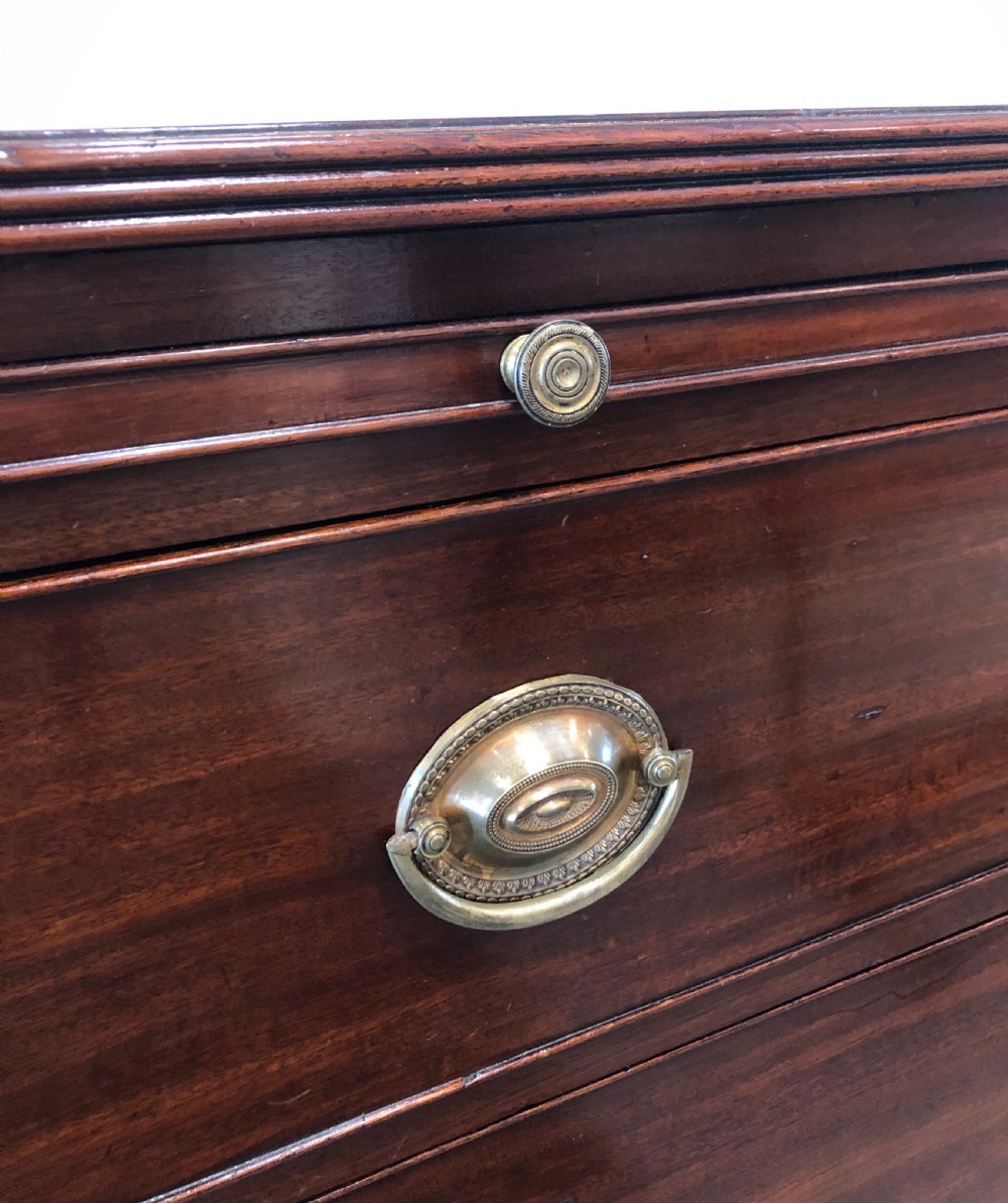 Regency Mahogany Bachelors Chest of Drawers with Slide View VI