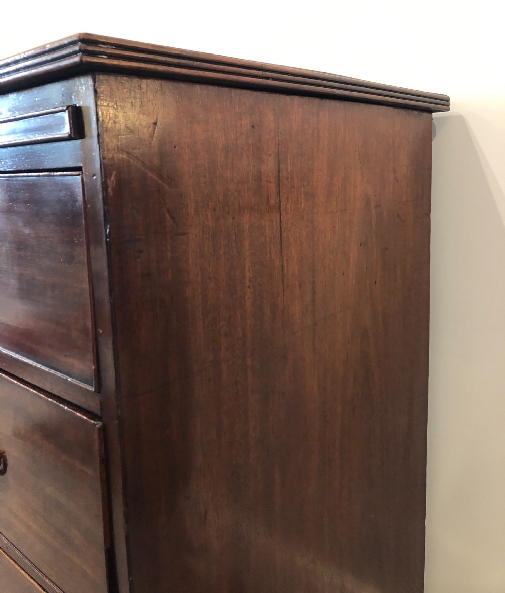 Regency Mahogany Bachelors Chest of Drawers with Slide View IX