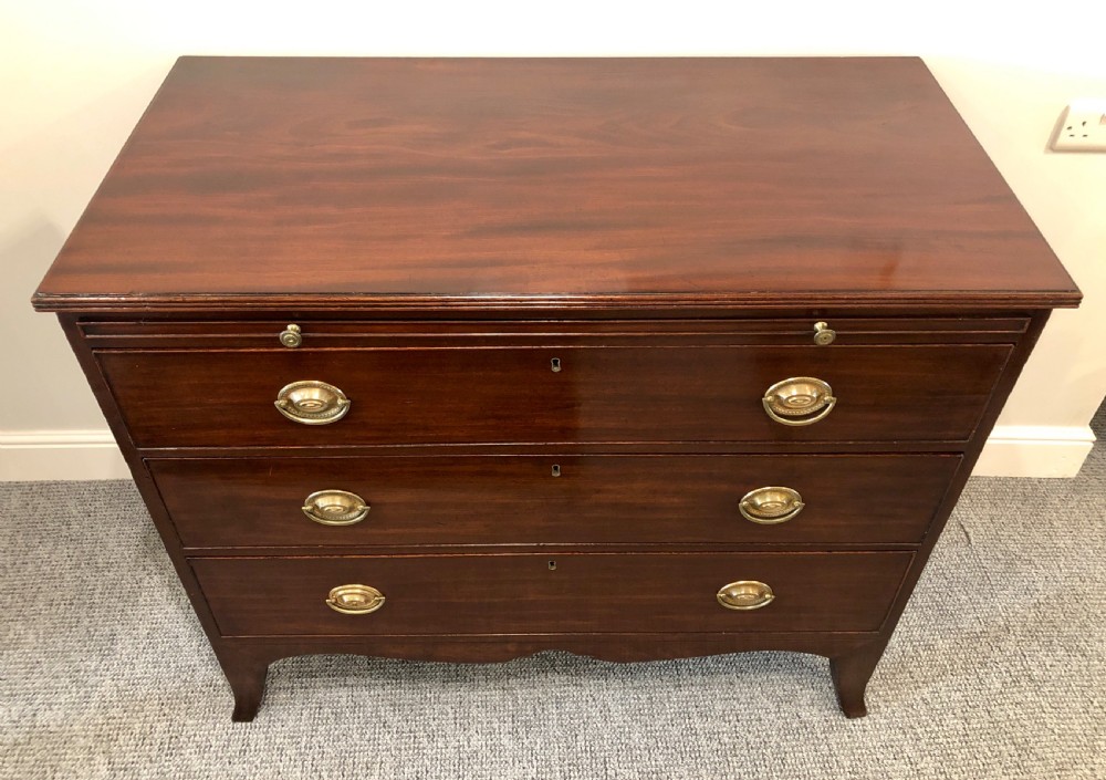 Regency Mahogany Bachelors Chest of Drawers with Slide View XIII
