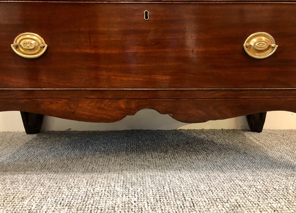 Regency Mahogany Bachelors Chest of Drawers with Slide View XV