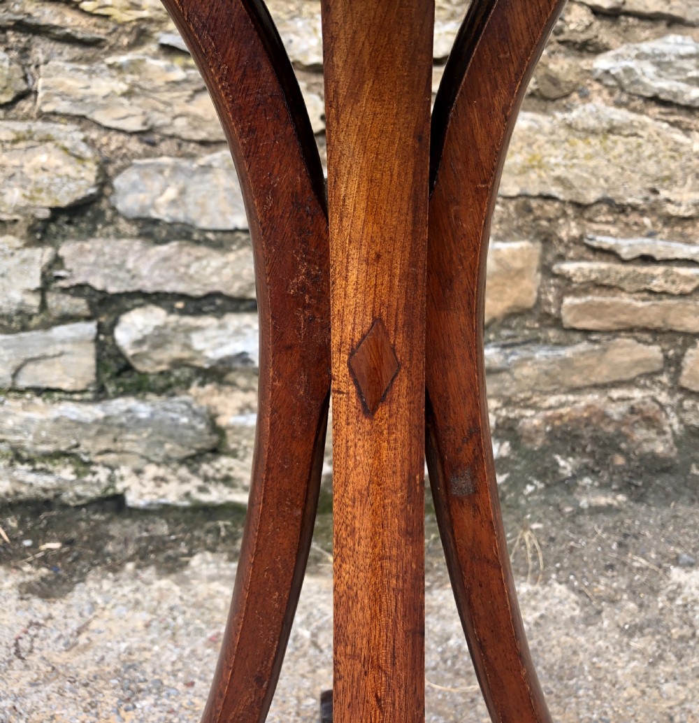 Antique Oval Mahogany Arts and Crafts Table Liberty Style  View V