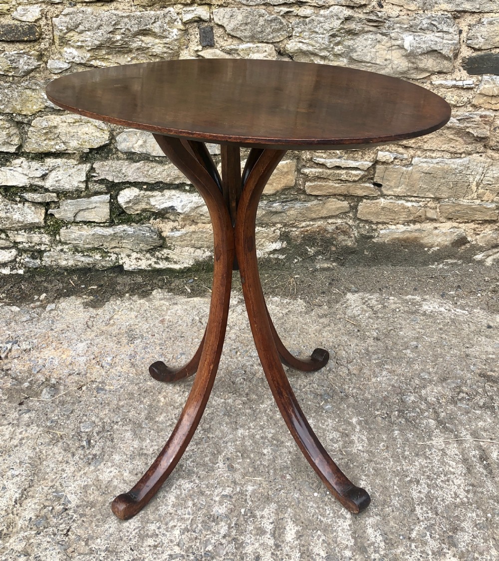 Antique Oval Mahogany Arts and Crafts Table Liberty Style  View IX
