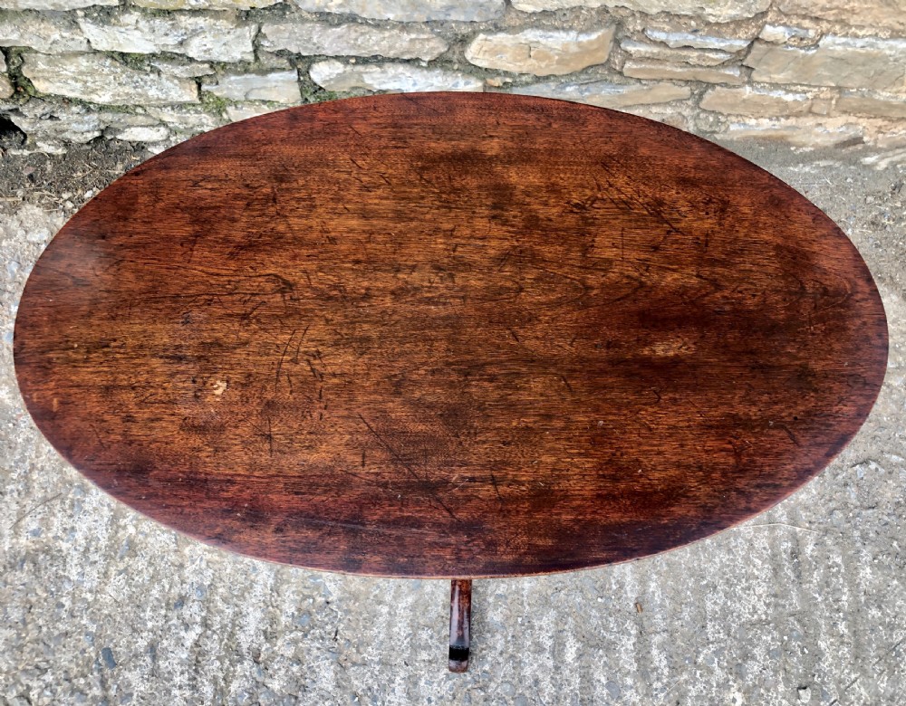 Antique Oval Mahogany Arts and Crafts Table Liberty Style  View XII