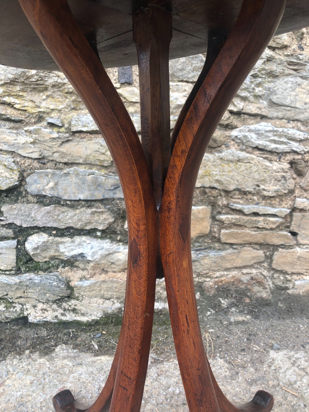 Antique Oval Mahogany Arts and Crafts Table Liberty Style  View XIV