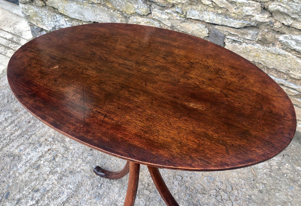 Antique Oval Mahogany Arts and Crafts Table Liberty Style  View XVIII