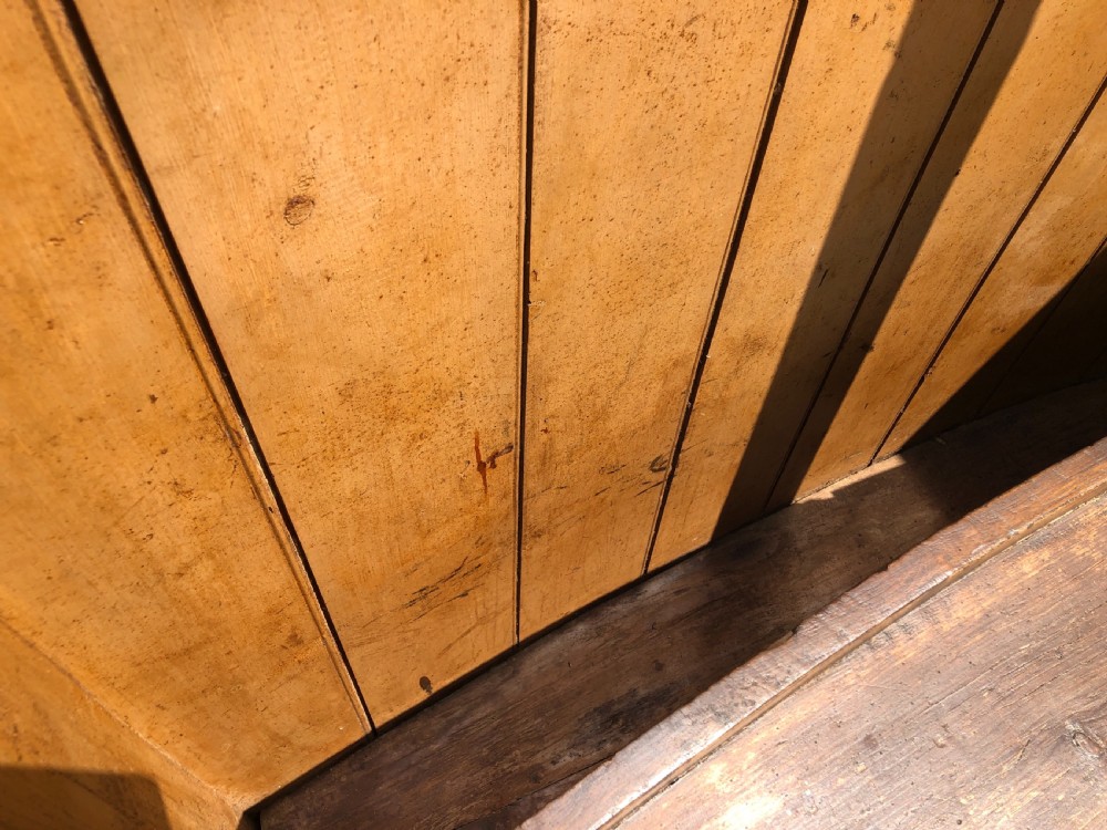 Large Antique Westcountry Pine Bacon Settle View XIV