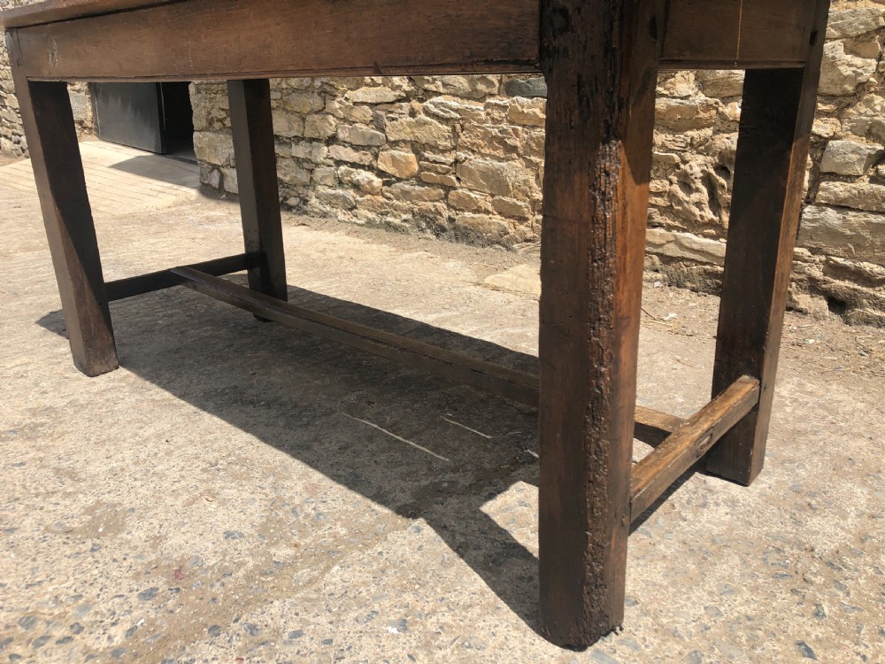 Antique Oak Farmhouse Table  View VII
