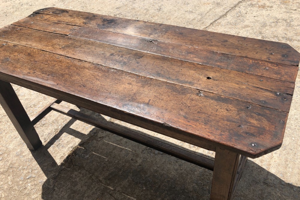 Antique Oak Farmhouse Table  View XII