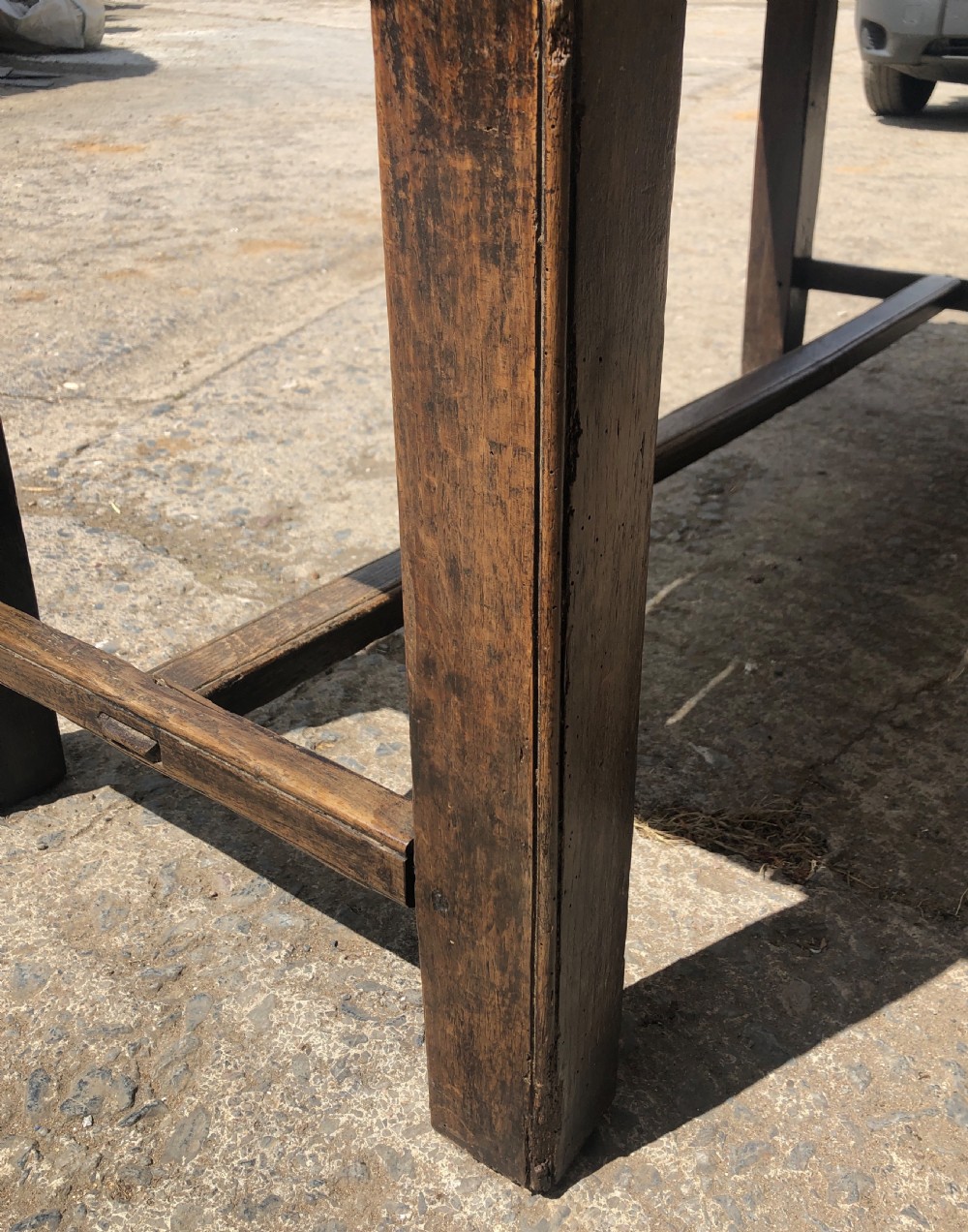Antique Oak Farmhouse Table  View XIV