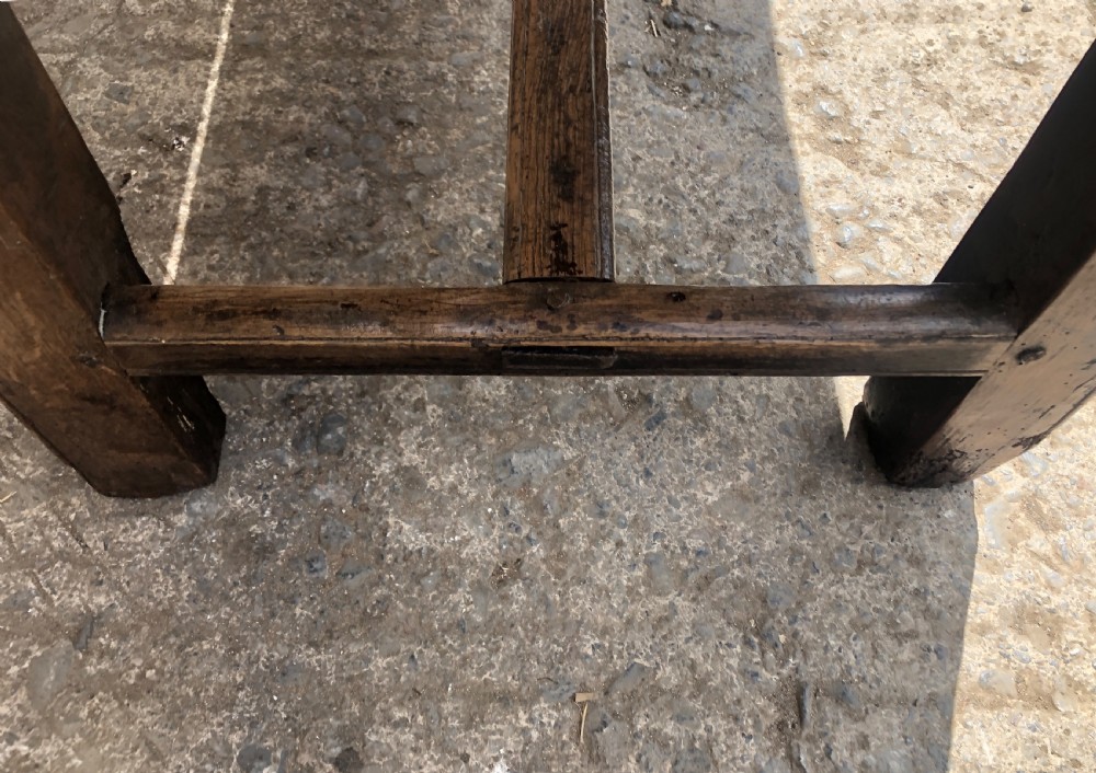 Antique Oak Farmhouse Table  View XVII