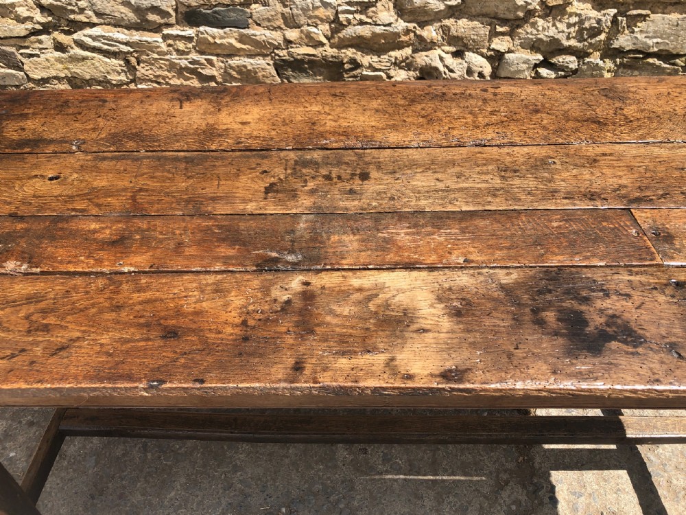 Antique Oak Farmhouse Table  View XIX