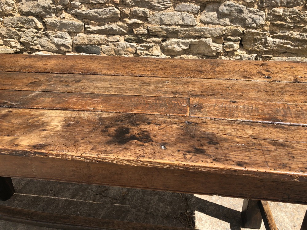 Antique Oak Farmhouse Table  View XXI