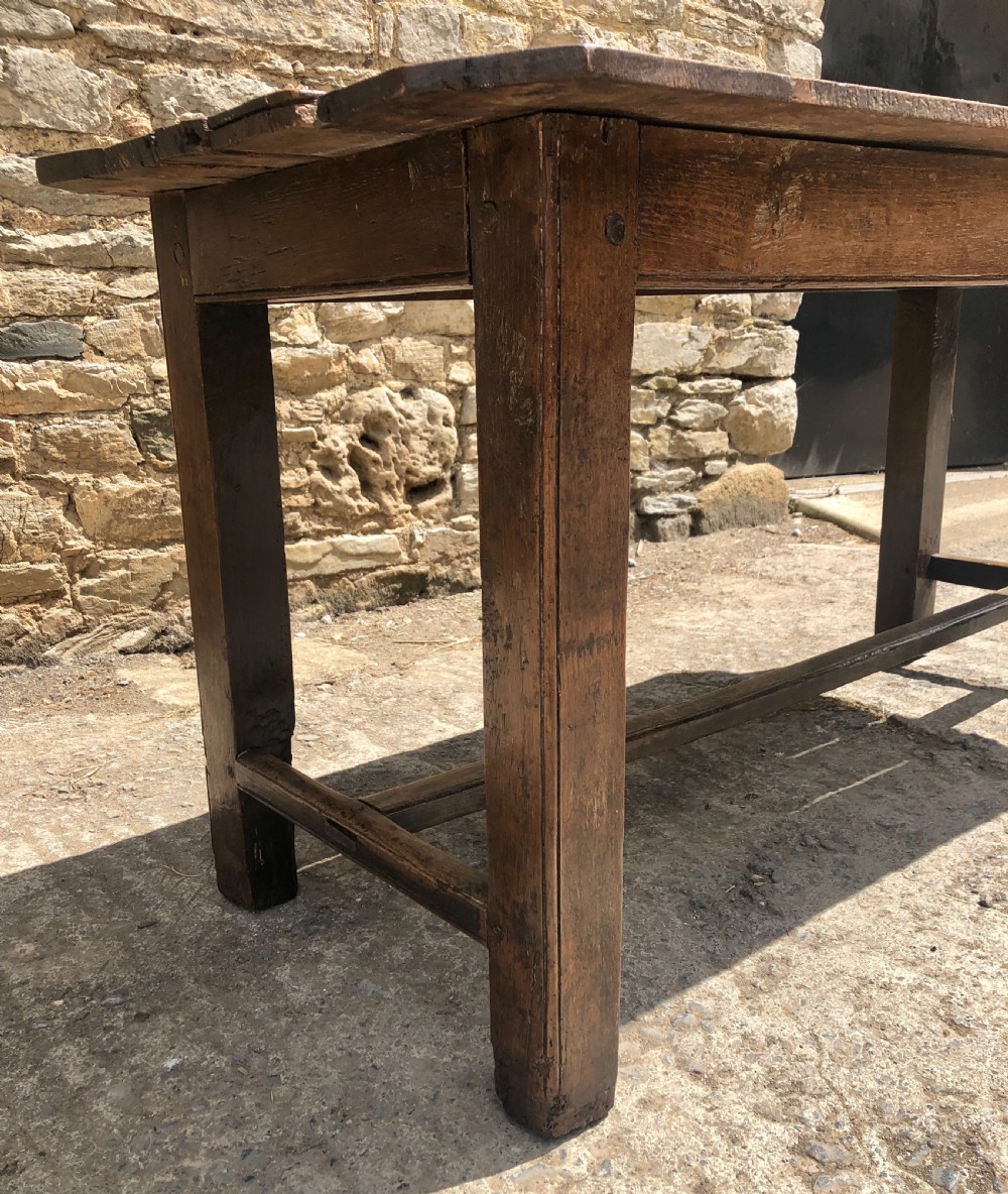 Antique Oak Farmhouse Table  View XXII
