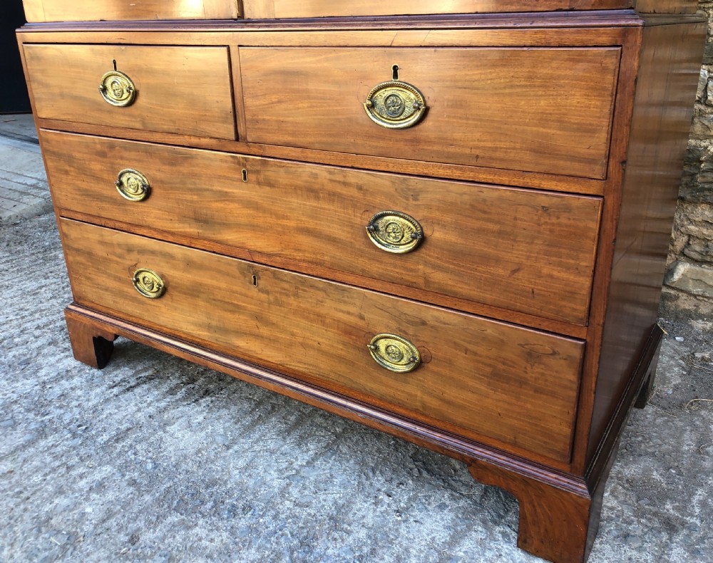 Antique Georgian Mahogany Linen Press View VII