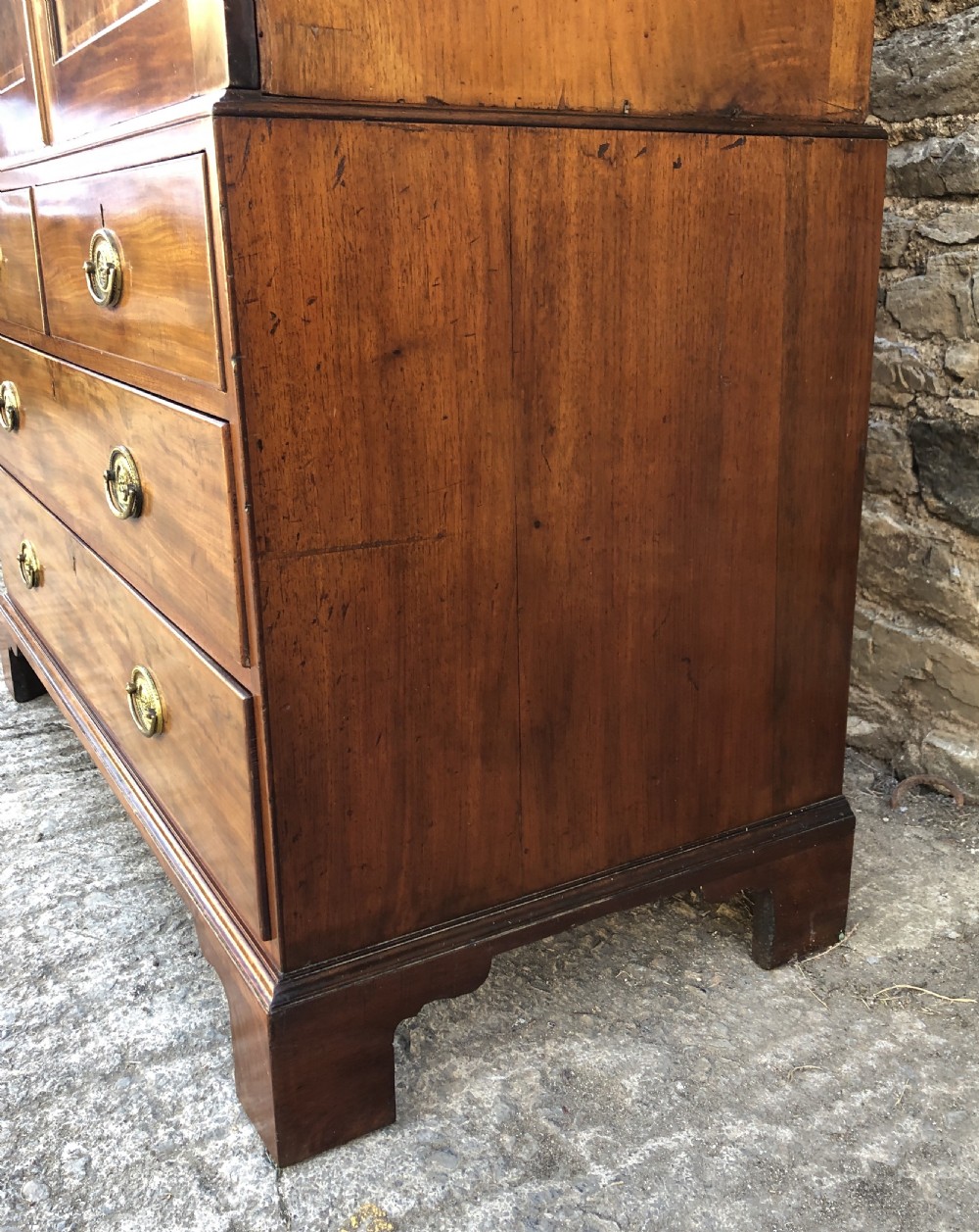 Antique Georgian Mahogany Linen Press View IX