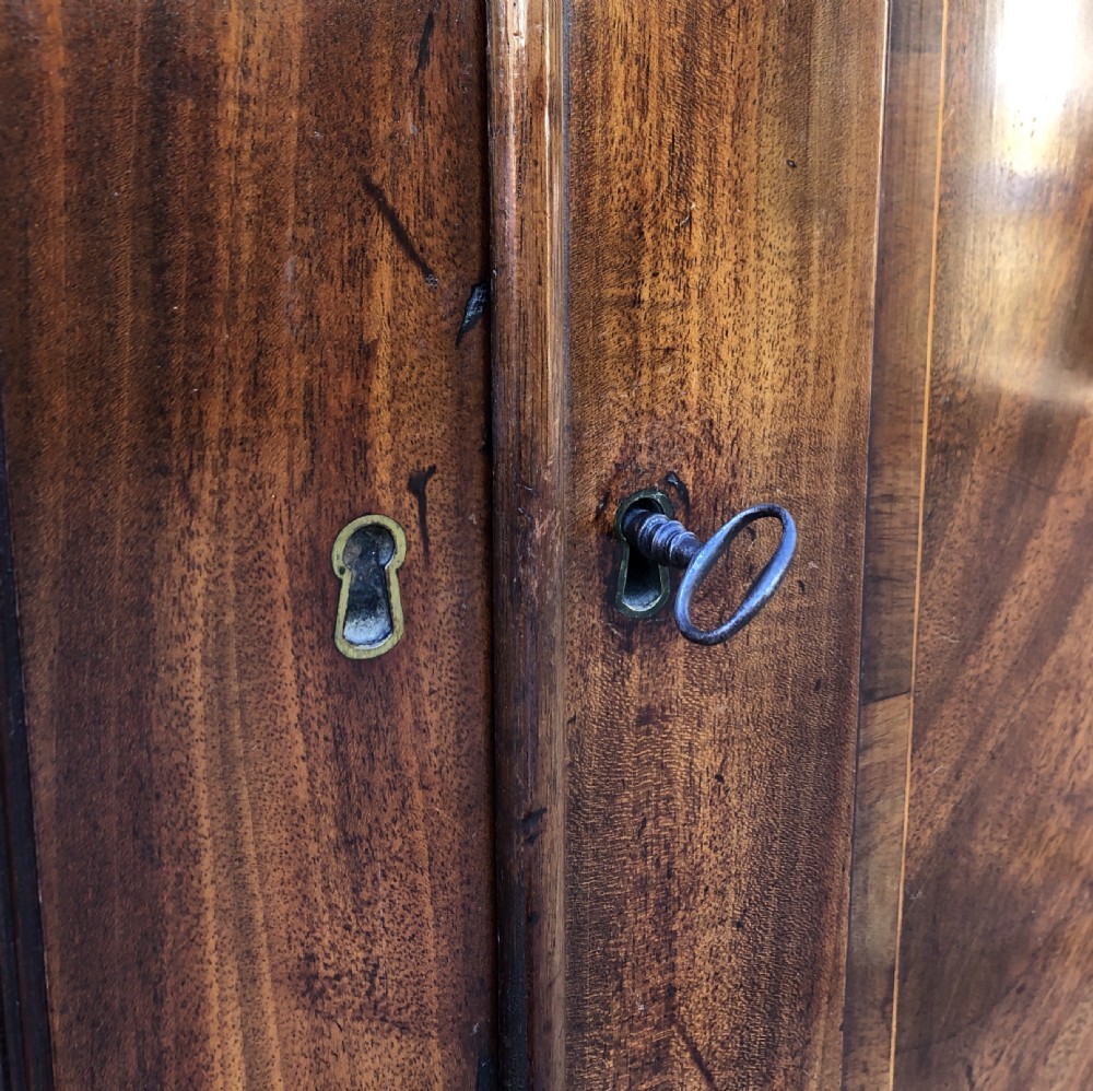 Antique Georgian Mahogany Linen Press View XIII