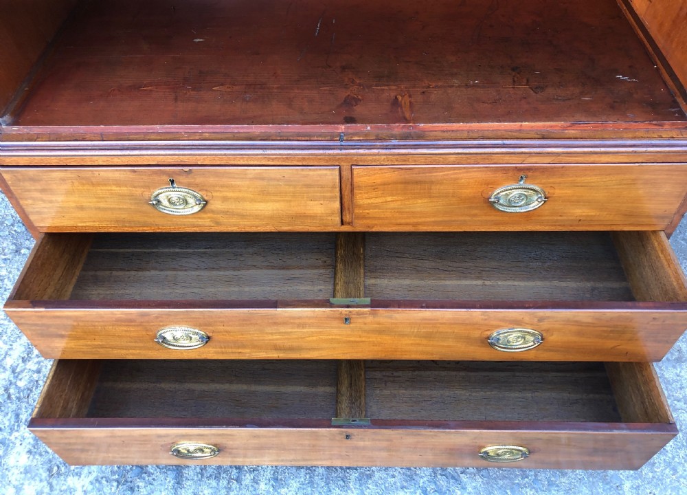 Antique Georgian Mahogany Linen Press View XVIII