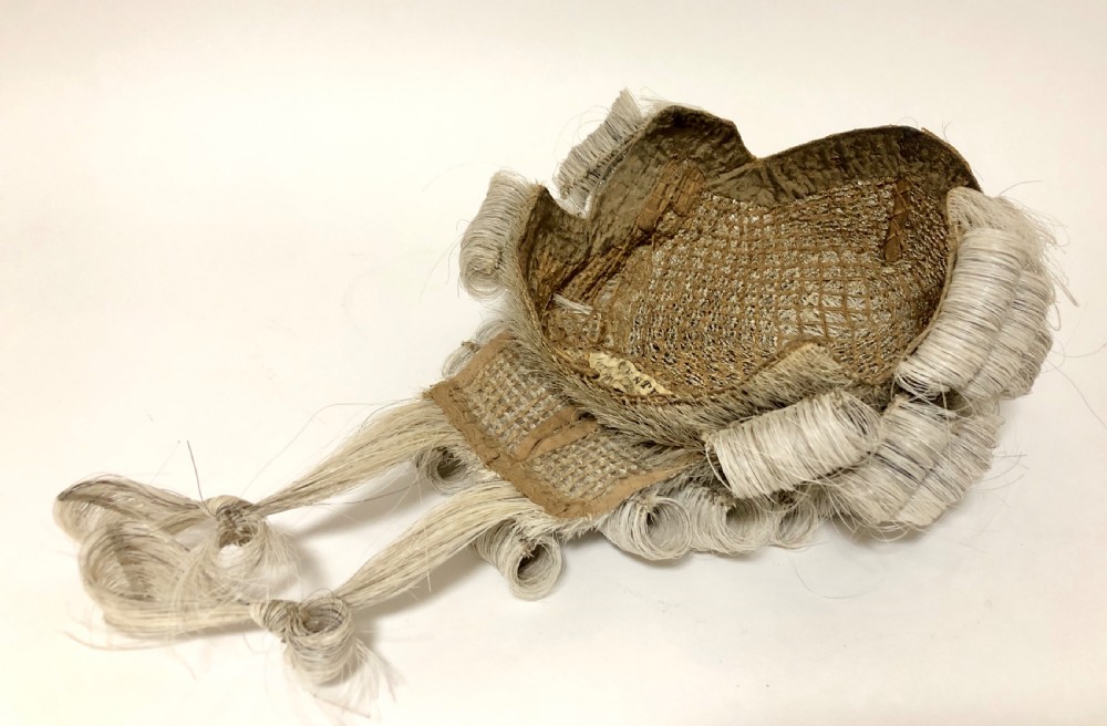 Antique Victorian Barristers Wig in Original Tin View XI