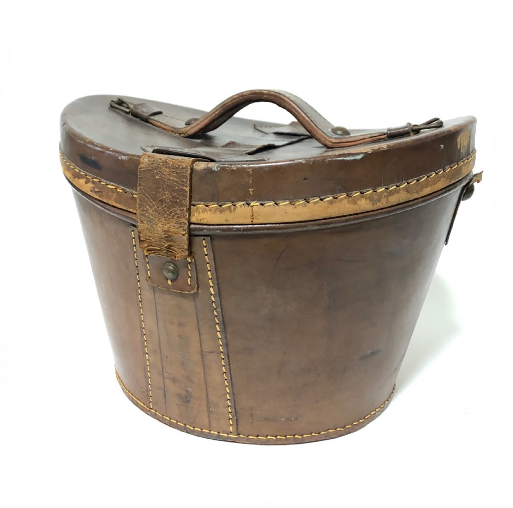 Antique Silk Top Hat in Leather Case View IV
