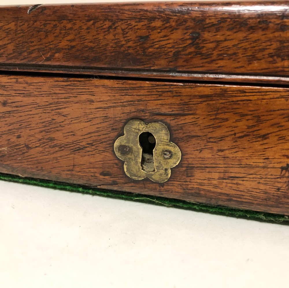 Antique Mahogany and Brass Bound Royal Marines Gun Case View VIII