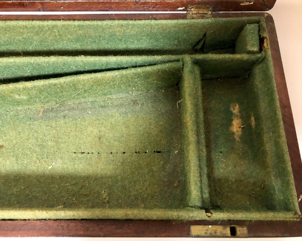 Antique Mahogany and Brass Bound Royal Marines Gun Case View XIV