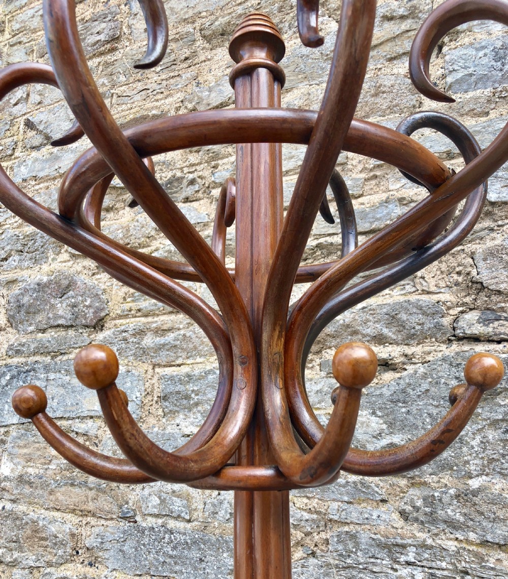 Large Vintage Bentwood Hat and Coat Stand View VI