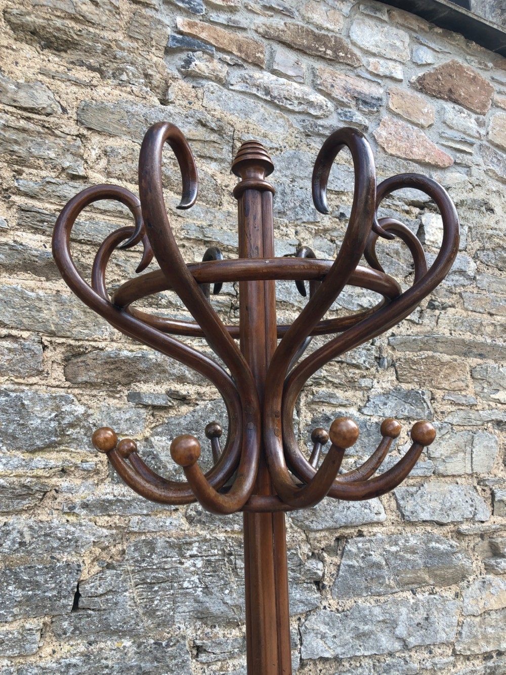 Large Vintage Bentwood Hat and Coat Stand View VII