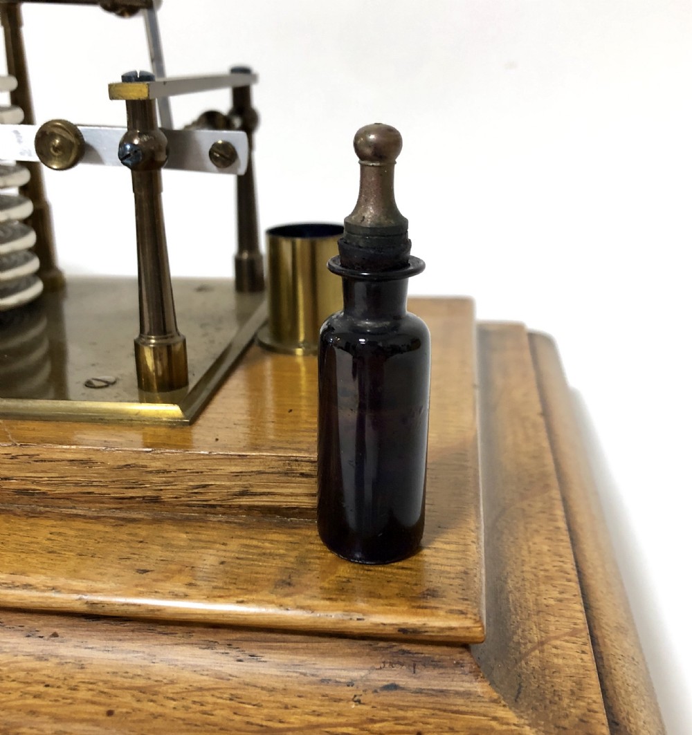 Antique Short and Mason Oak Cased Barograph View XV
