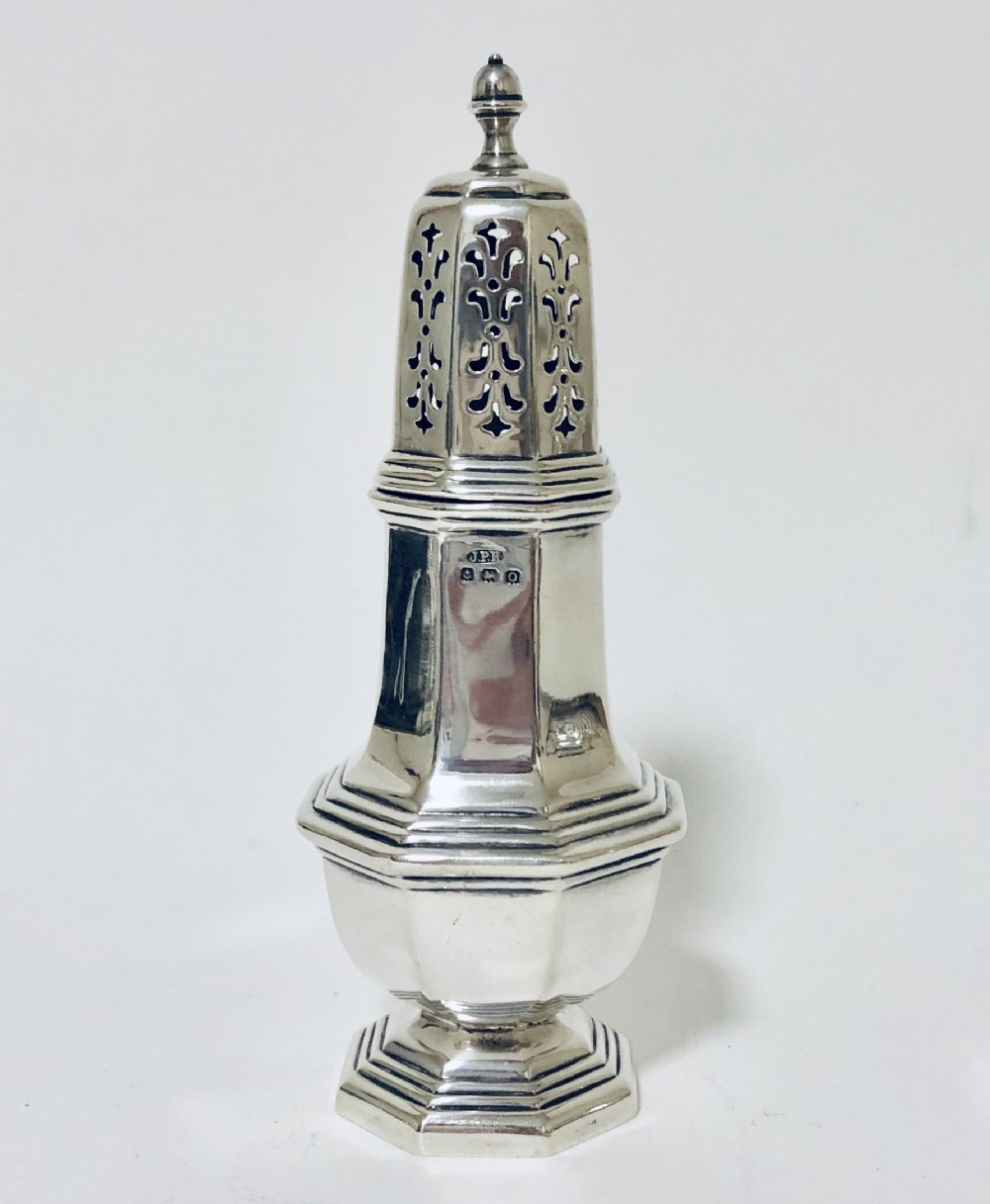 Antique Solid Sterling Silver Sugar Shaker Caster