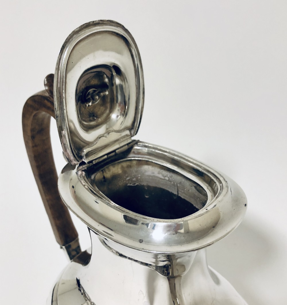 Large Victorian Solid Sterling Silver Tea Coffee Pot  View XI
