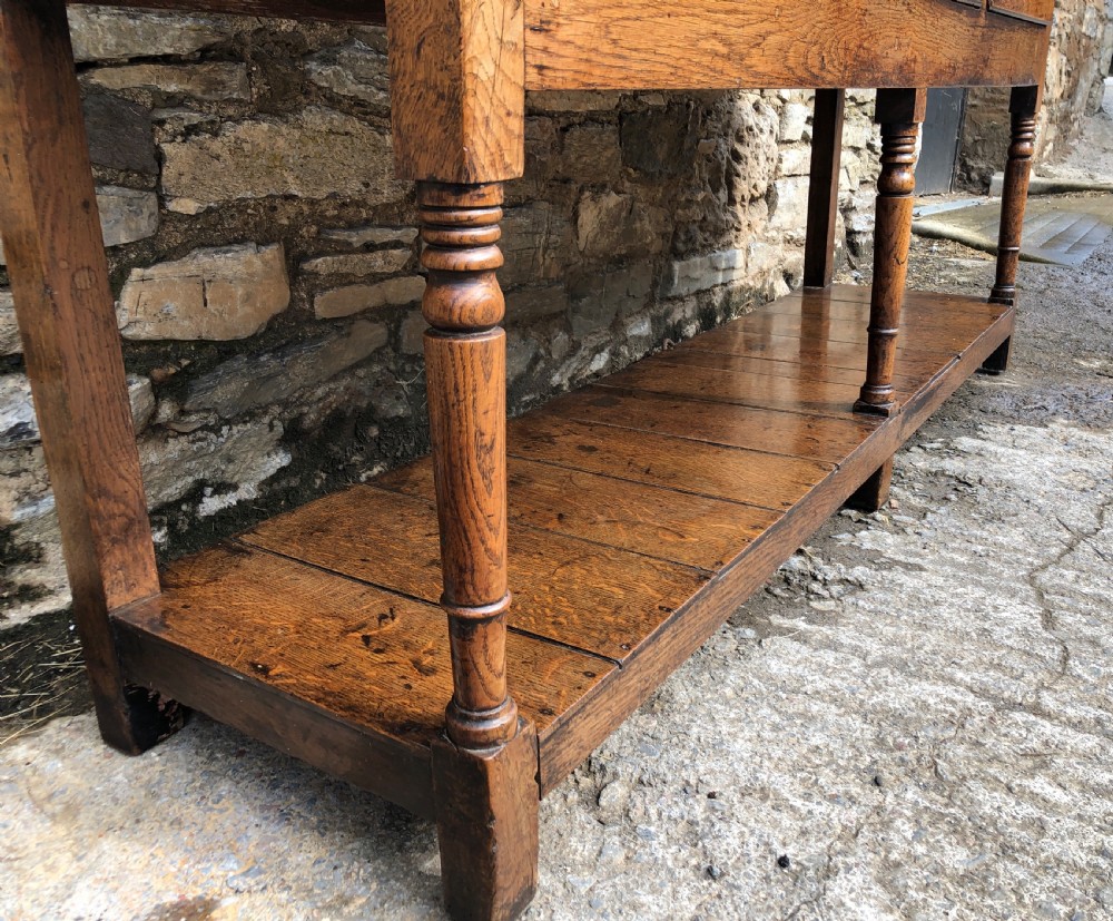 Georgian Oak Potboard Dresser View XI