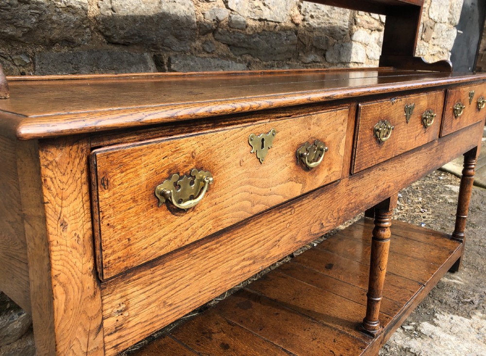 Georgian Oak Potboard Dresser View XII
